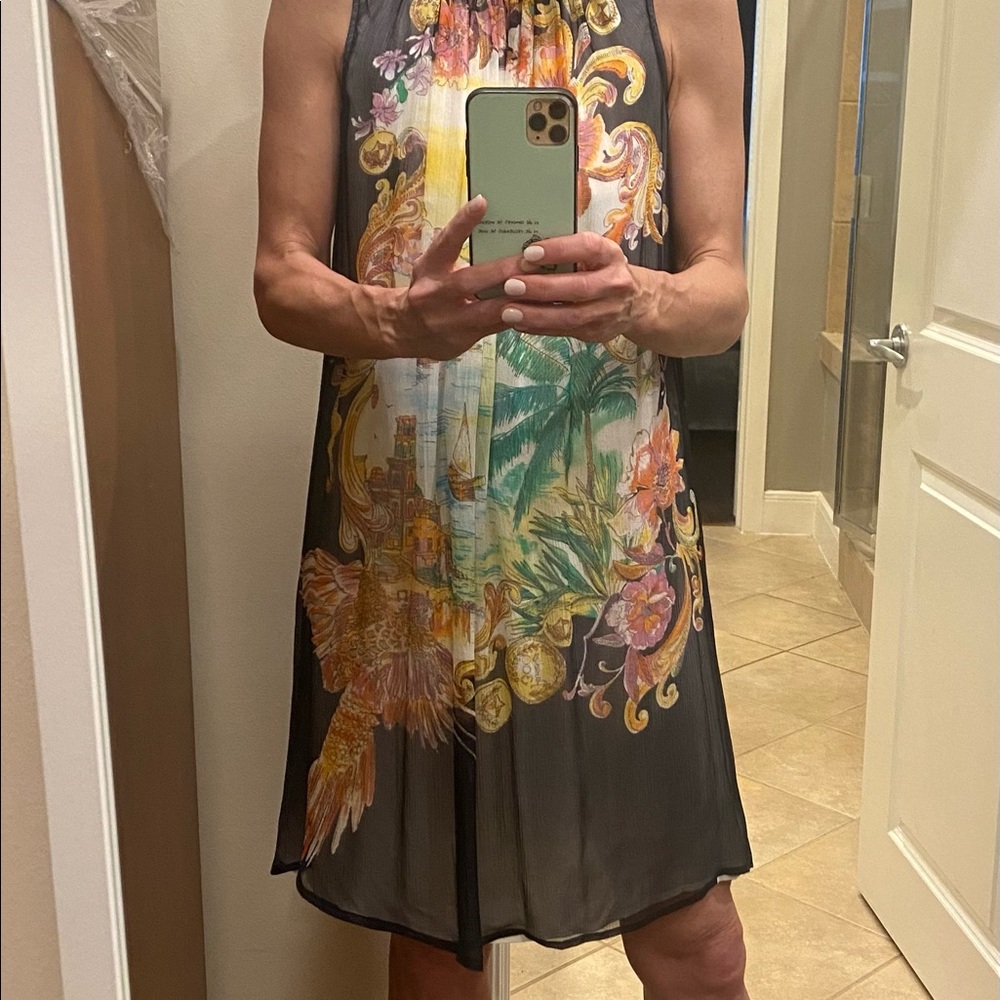 Anthropologie 100% silk  Moulinette Soeurs Dress size 4